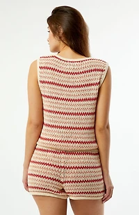 Rhythm Tami Striped Knit Shorts