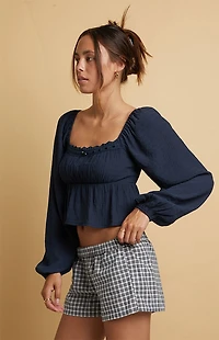 Beverly and Beck Lily Long Sleeve Top