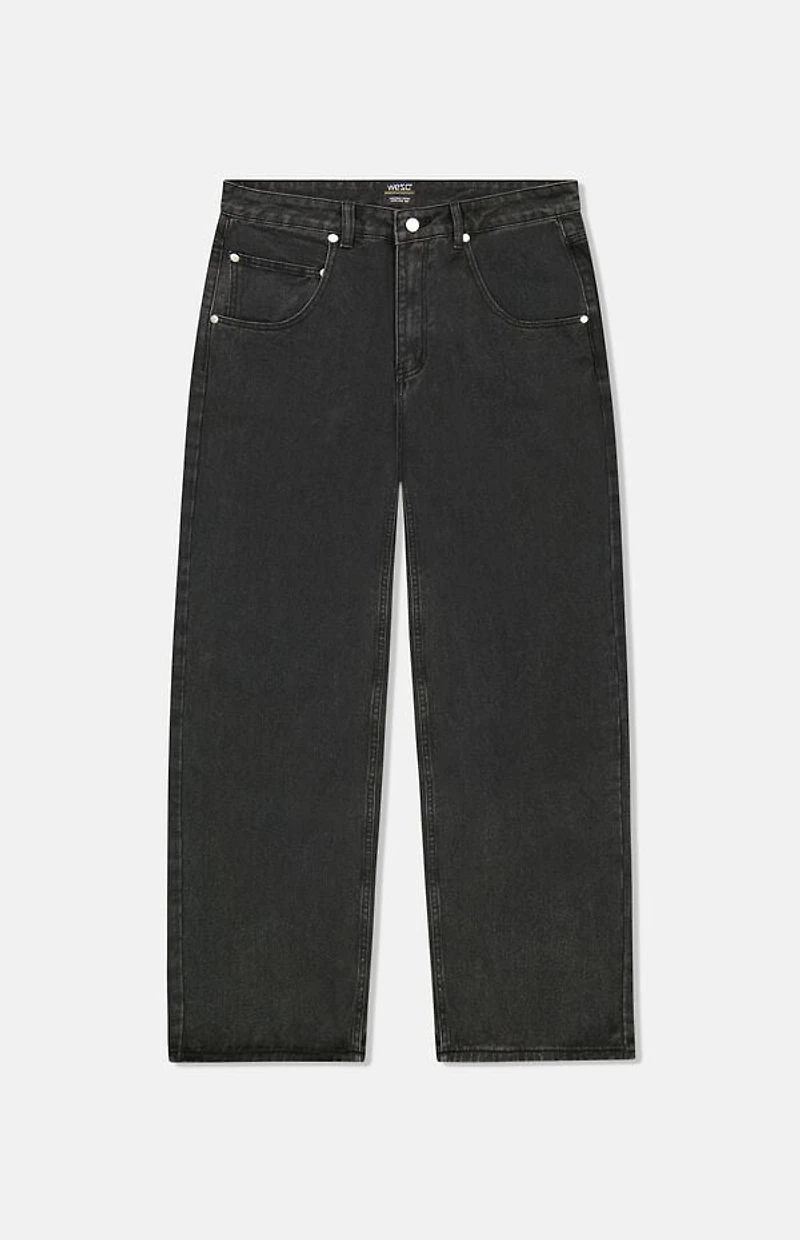 WeSC America Inc Jay Black Wash Wide Leg Jeans