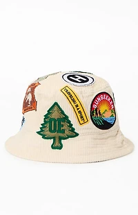 OYSTER EXPEDITION Patched Up Corduroy Bucket Hat