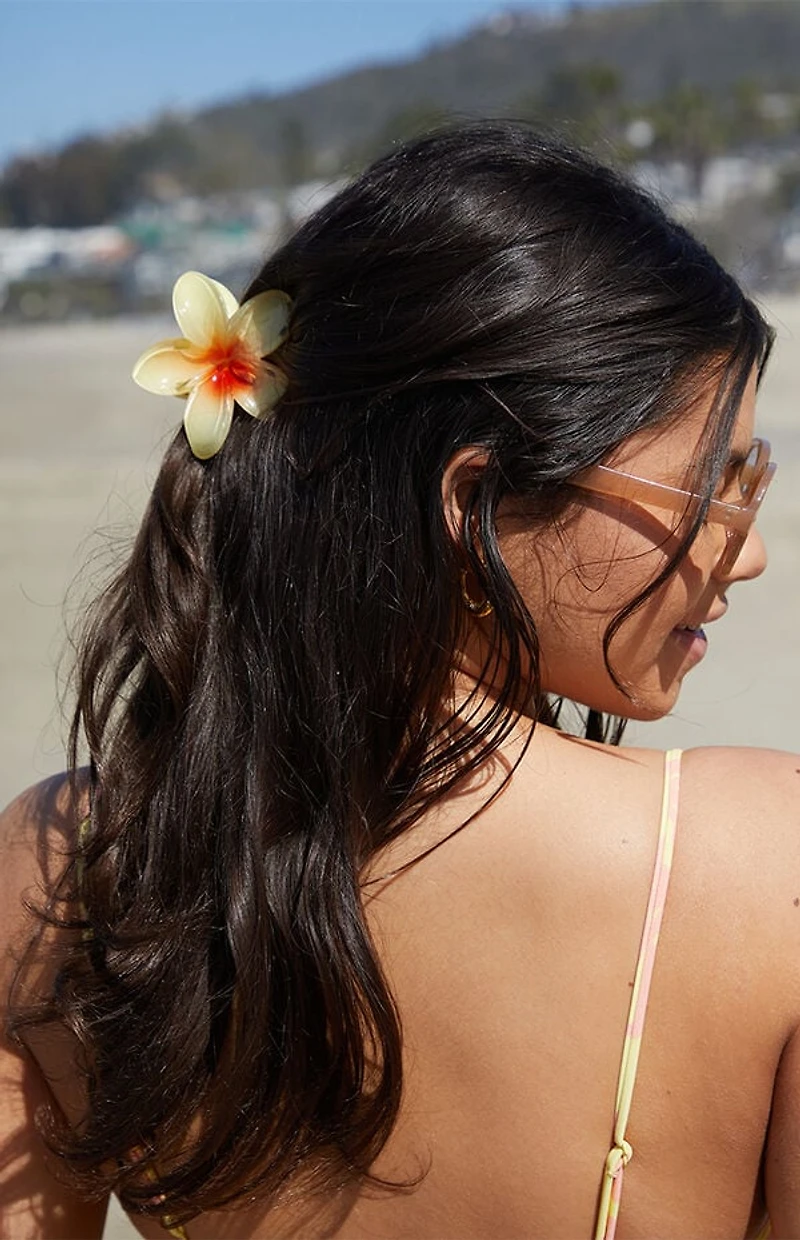 LA Hearts 3 Pack Plumeria Flower Hair Claw Clips