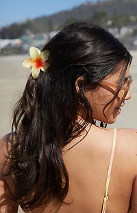 LA Hearts 3 Pack Plumeria Flower Hair Claw Clips