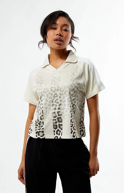 Puma T7 Leopard Luxe Cropped Football Jersey
