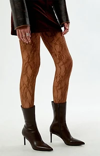 Pacsun Brown Lace Tights
