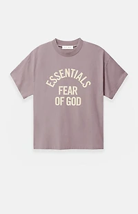 Fear of God ESSENTIALS Women’s Faded Mauve Campus Classic Short Sleeve T-Shirt