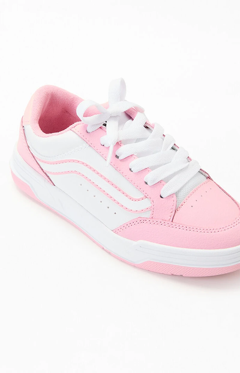 Vans Kids Pink & White Hylane Shoes