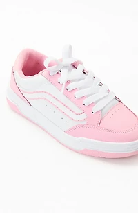 Vans Kids Pink & White Hylane Shoes
