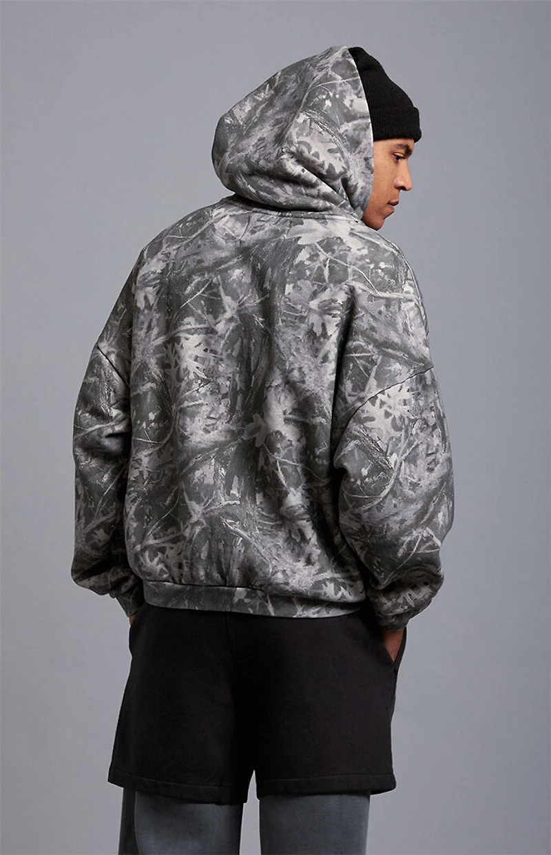 A.R.C. Tree Camo Vintage Wash Heavyweight Oversized Fleece Hoodie