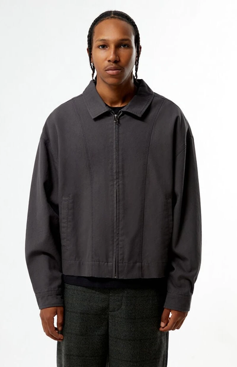 Pacsun Gray Double Seams Gas Jacket