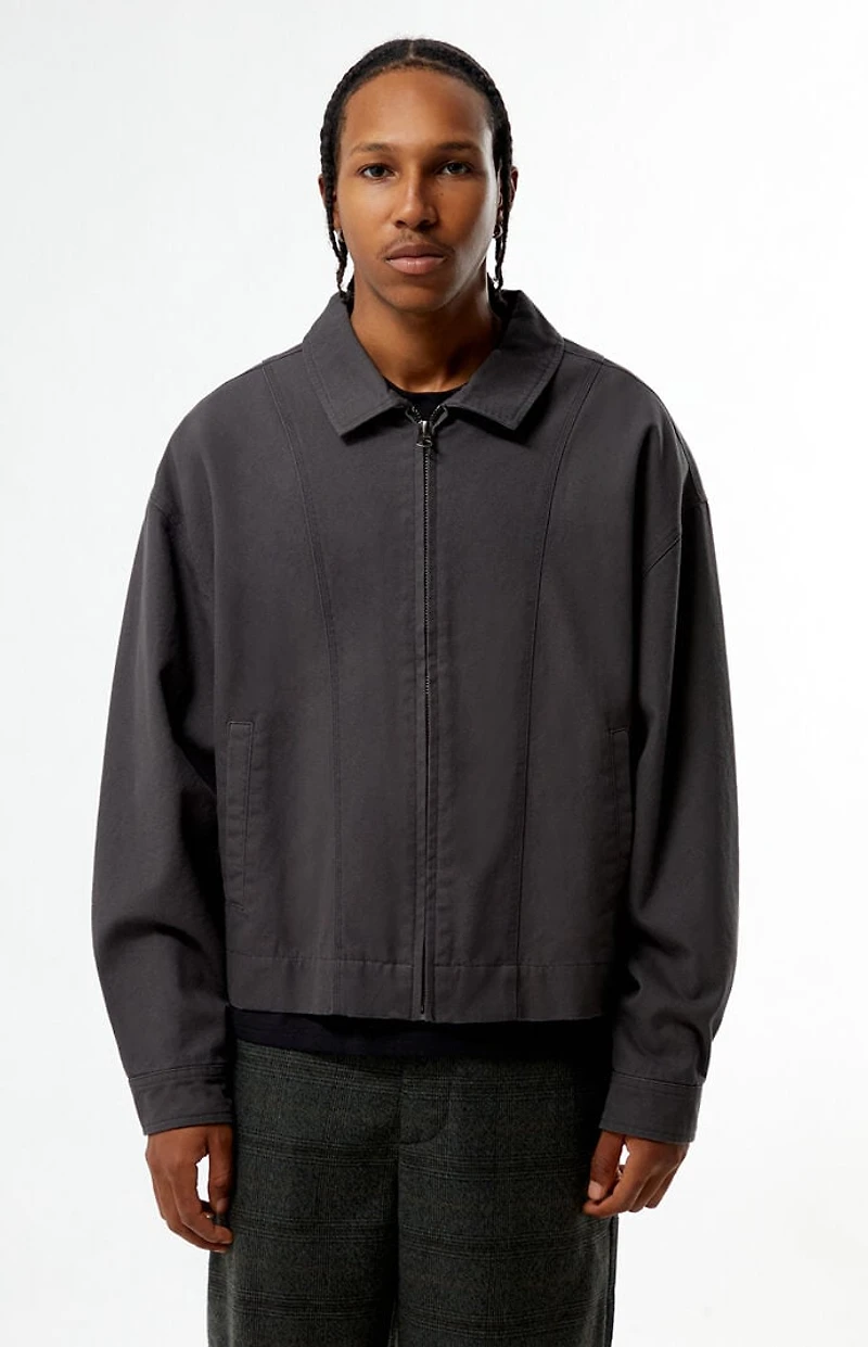 Pacsun Gray Double Seams Gas Jacket