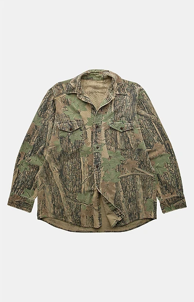 PS VINTAGE 2000s Camo Button-Up Top