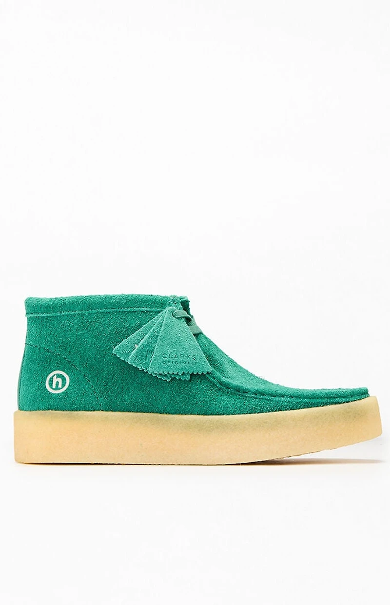 Clarks x Hidden NY Green Suede Wallabee Cup Boots