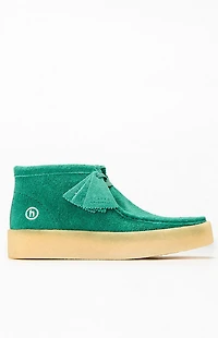 Clarks x Hidden NY Green Suede Wallabee Cup Boots