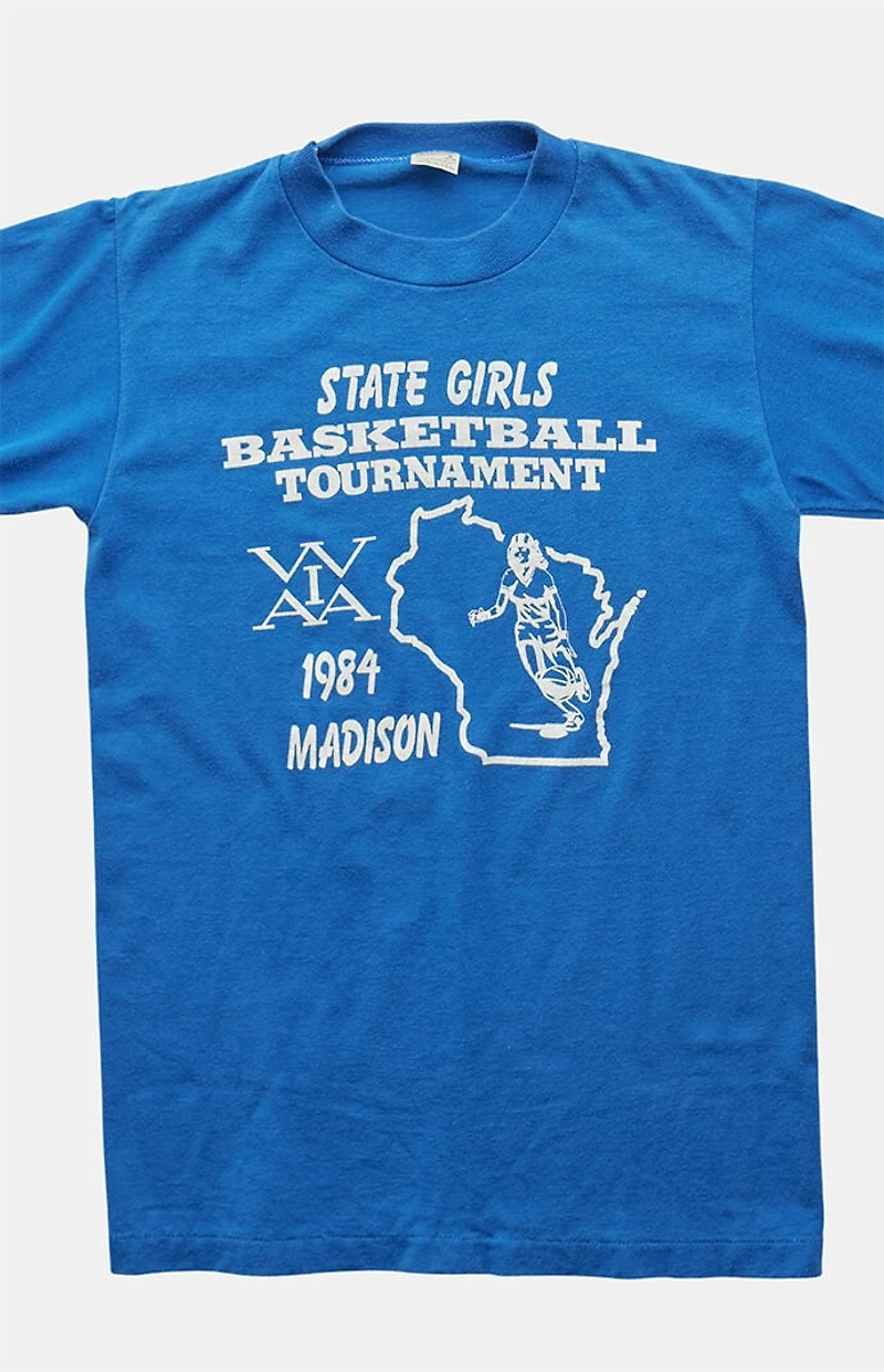 PS VINTAGE 80s State Girls Basketbal Tournament Graphic T-Shirt