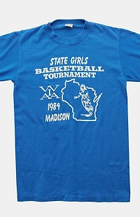 PS VINTAGE 80s State Girls Basketbal Tournament Graphic T-Shirt
