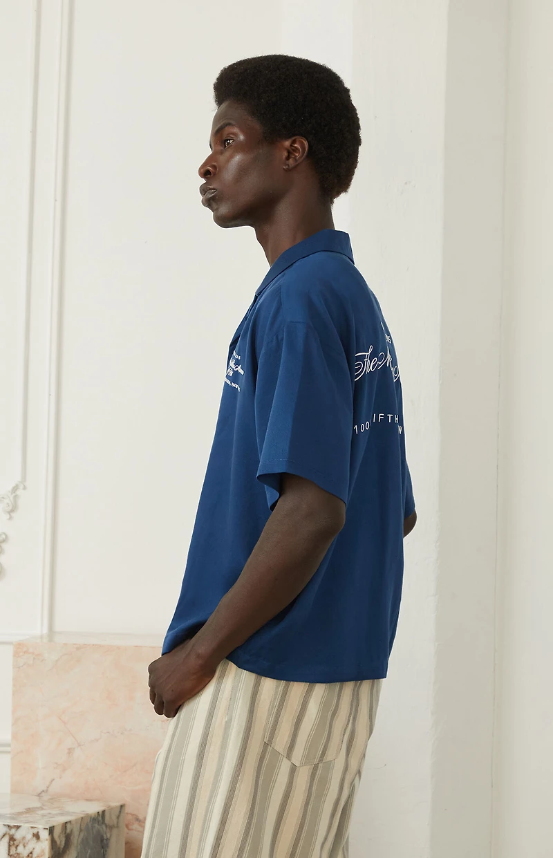 The Met x Pacsun Impresa Cropped Camp Shirt