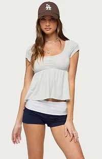 Edikted Kingsley Babydoll Top