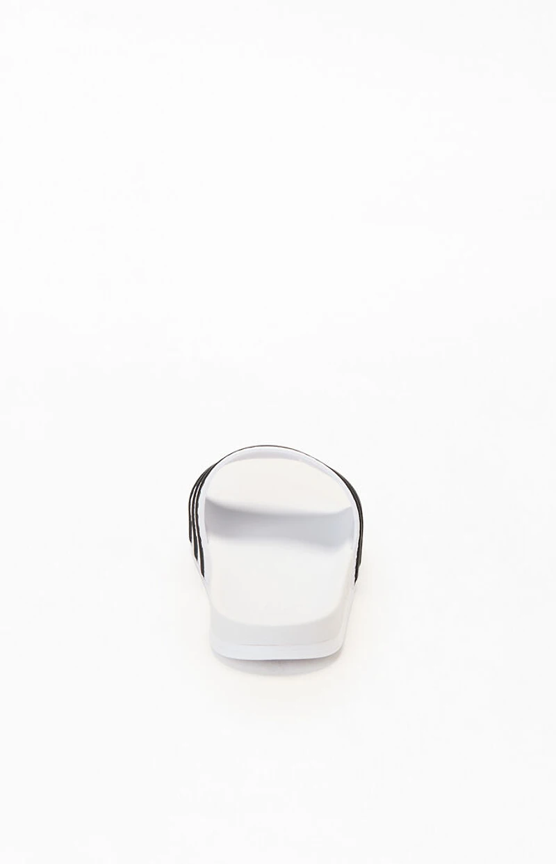 adidas White & Black Adilette CF Slides