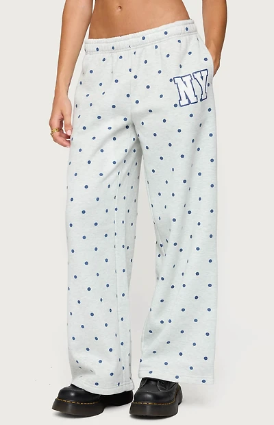 Edikted NY Babe Polka Dot Sweatpants