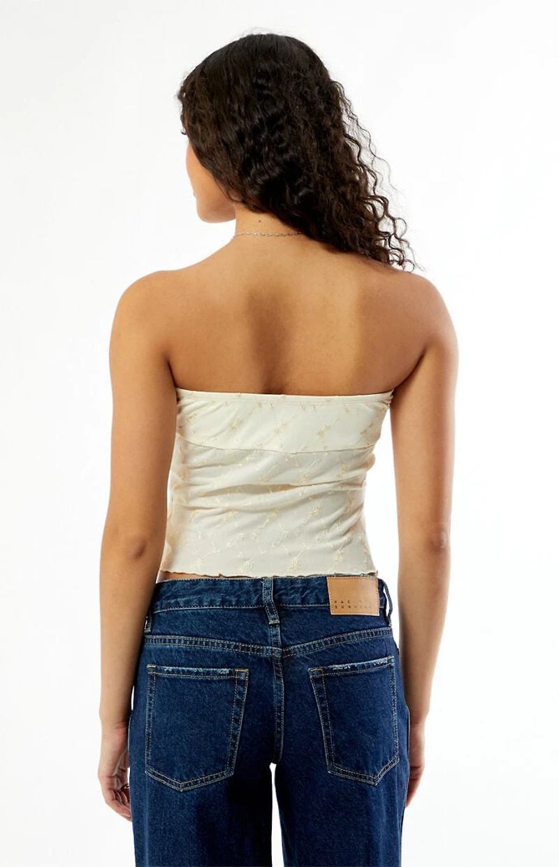 Your Favorite Alex Strapless Embroidered Tube Top
