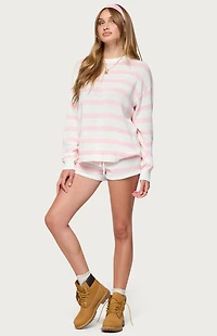 Edikted Amaris Oversized Striped Knit Sweater