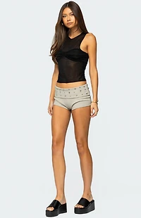 Edikted Erica Sheer Gathered Top