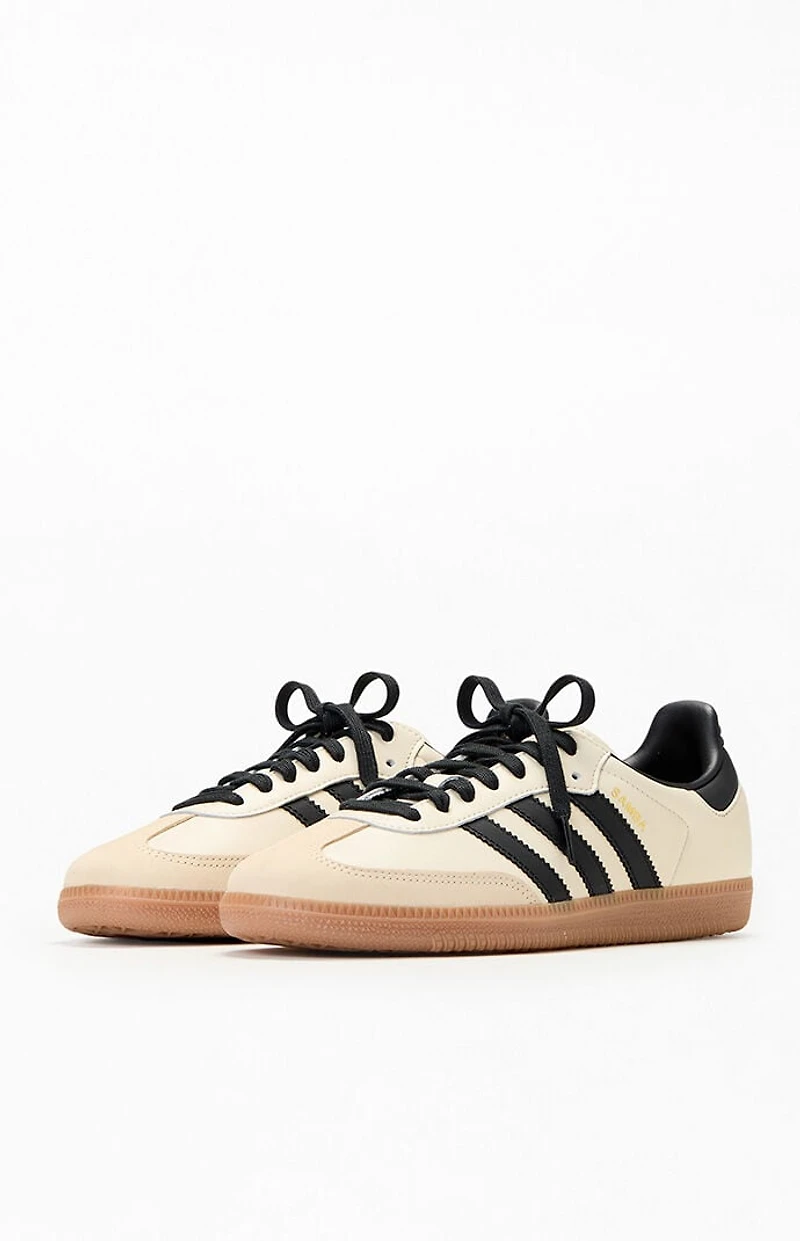 adidas Women's Black & Cream Samba OG Sneakers