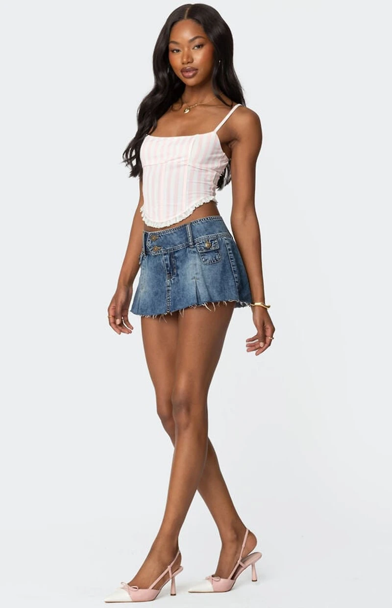 Edikted Marlen Striped Corset