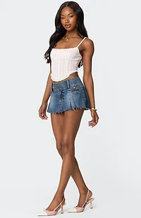 Edikted Marlen Striped Corset