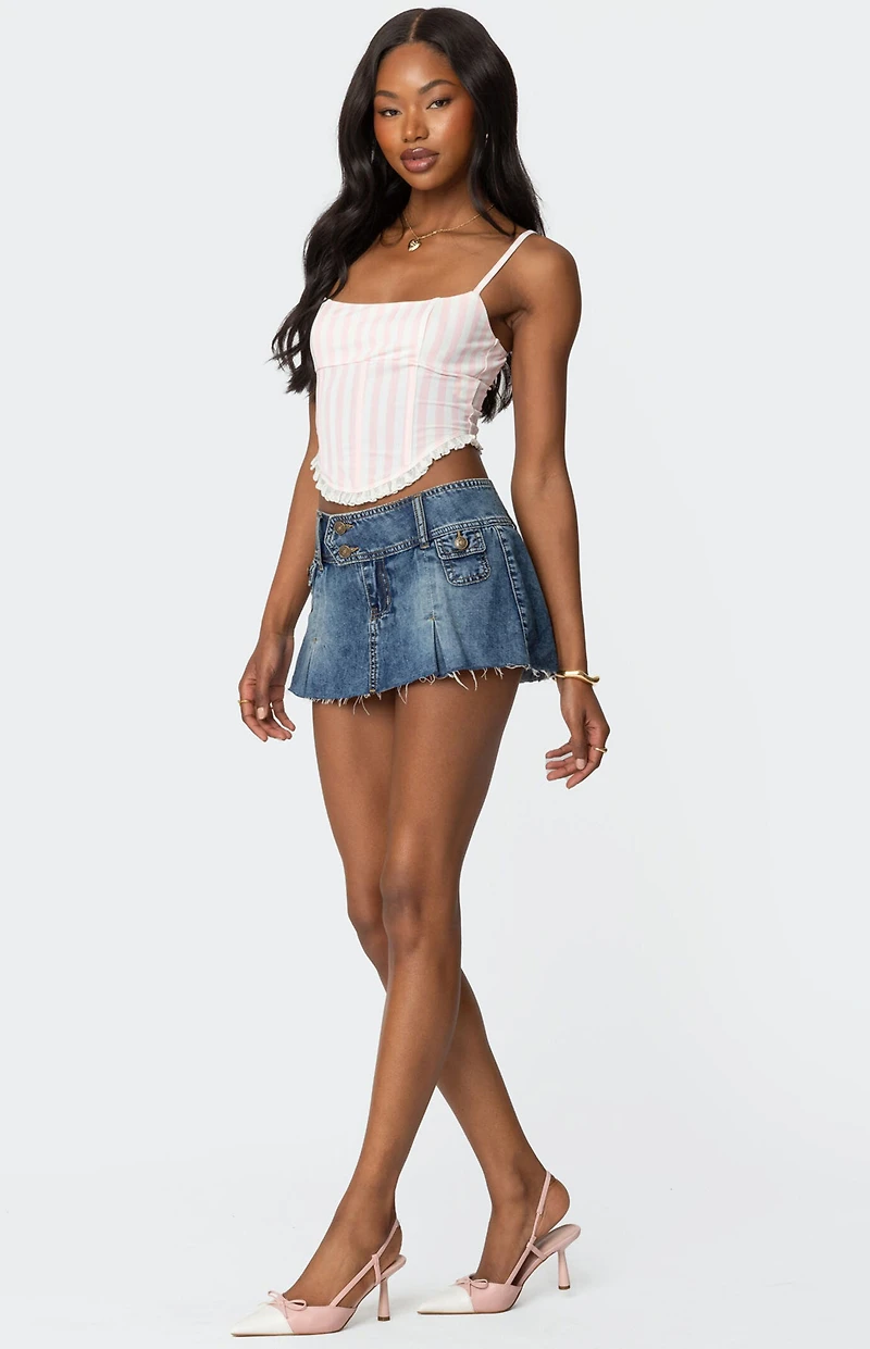 Edikted Marlen Striped Corset