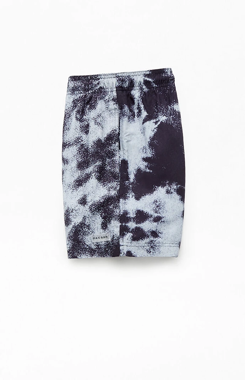 Pacsun Dark Abstract Eco AOP 5" Swim Trunks
