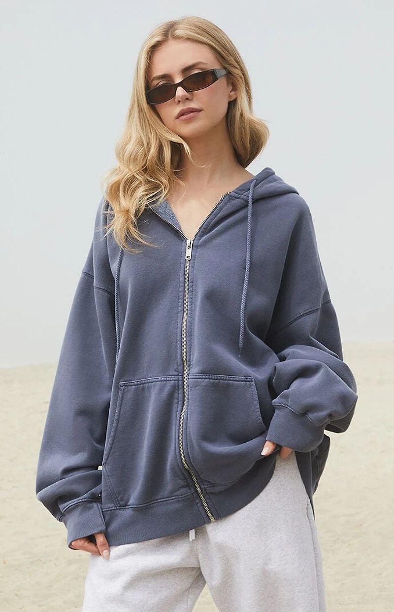 John Galt Christy Full Zip Oversized Hoodie