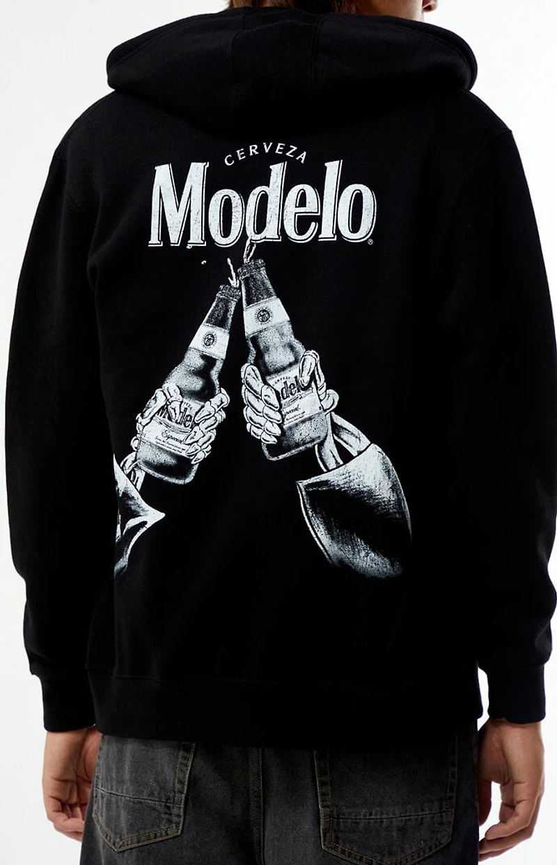 Modelo Salud Full Zip Dia De Los Muertos Hoodie
