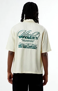 Pacsun Vibes & Voyage Embroidered Oversized Resort Camp Shirt