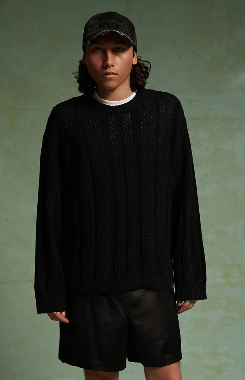 FIELD OF STUDY by Pacsun Tonal Stripe Long Sleeve Sweater