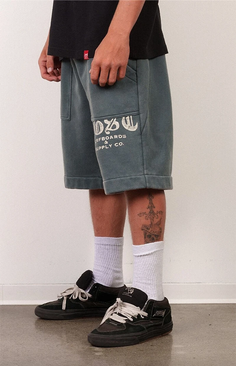 LOST Dark Slate Kanga Fleece Sweat Shorts