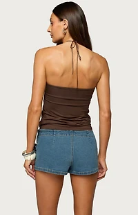 Edikted Itzel Ring Gathered Halter Top