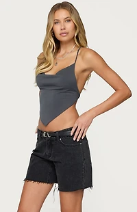 Edikted Tilla Backless Cowl Neck Top