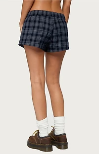 Edikted Alessa Plaid Shorts