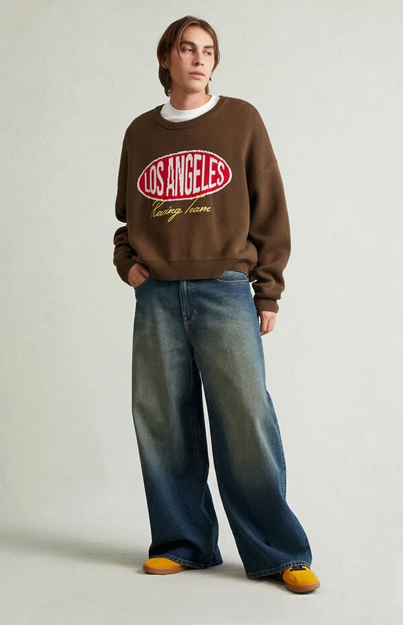 Pacsun Ryder Ultra Baggy Jeans Dark Blue Tint