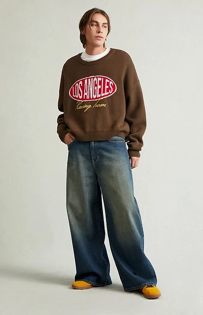 Pacsun Ryder Ultra Baggy Jeans Dark Blue Tint