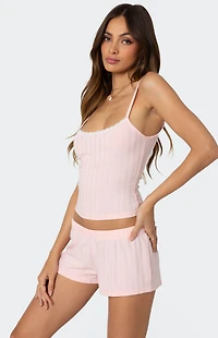 Edikted Irene Pointelle Tank Top