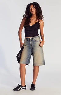 Pacsun Medium Indigo Tinted Extreme Jorts