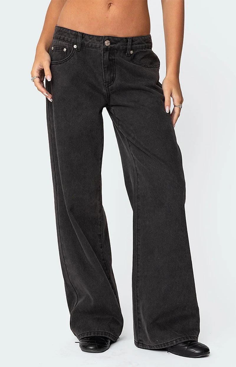 Edikted Bow Pocket Relaxed Jeans