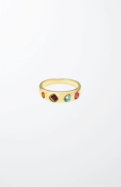 Ettika Lively Rainbow Crystal Ring