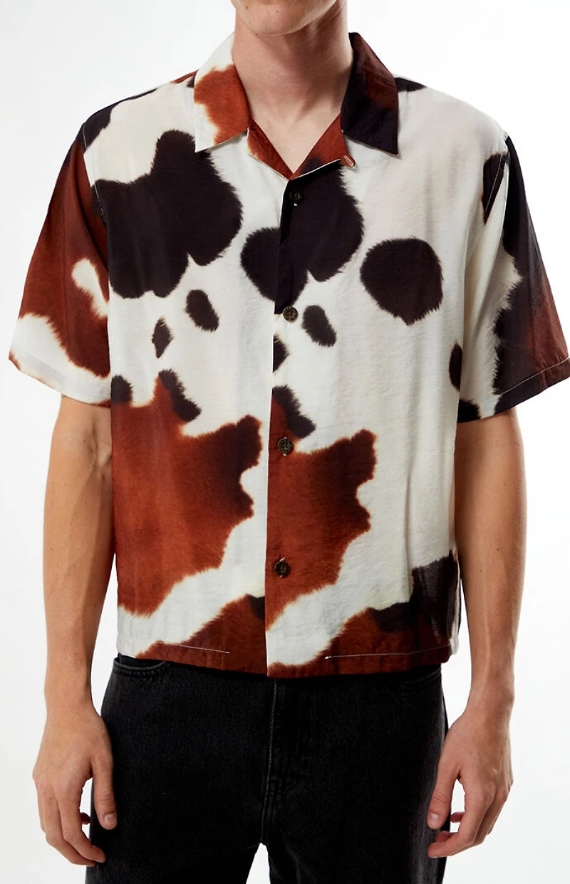 Pacsun Cowhide Oversized Camp Shirt
