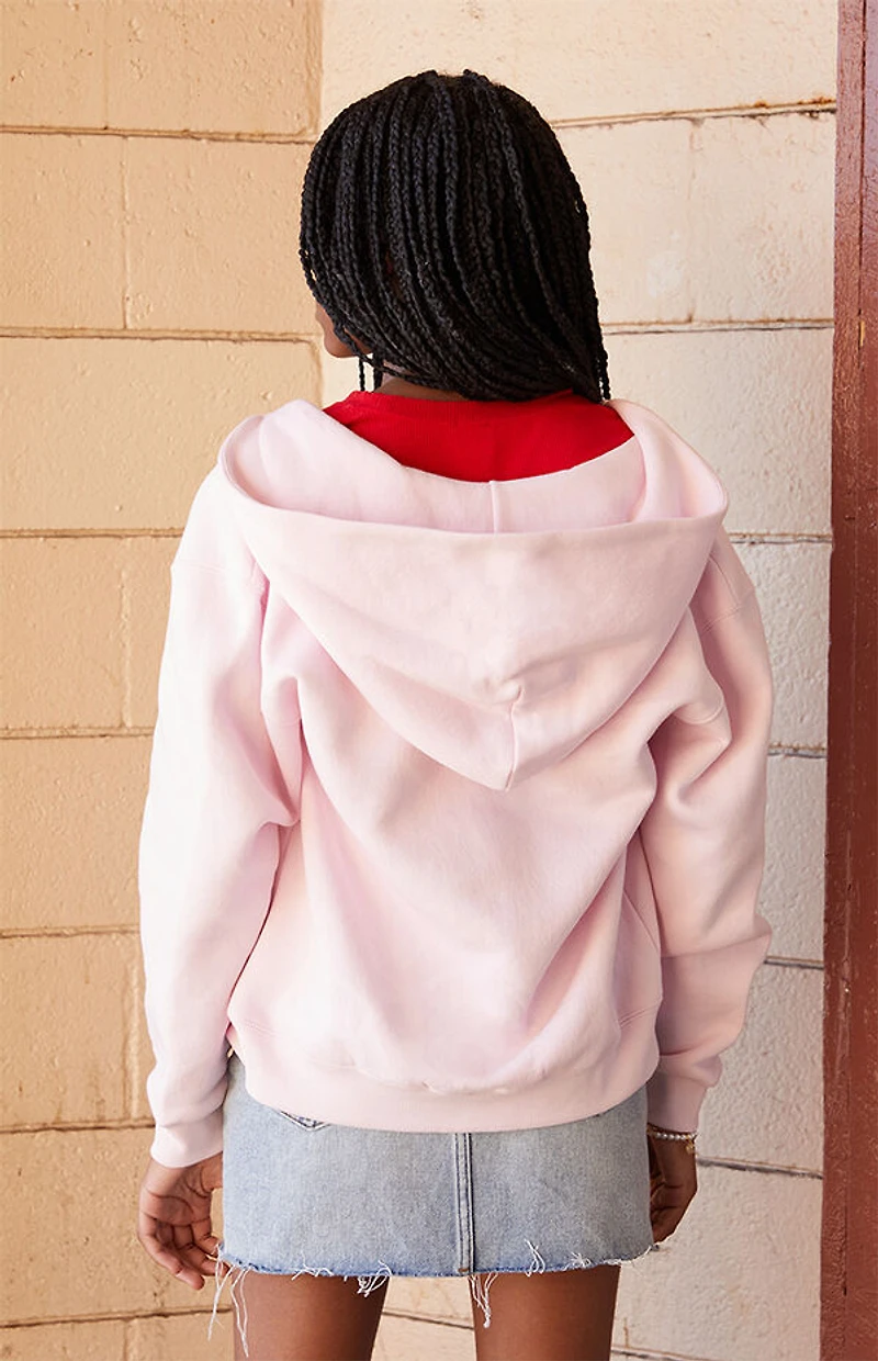 Pacsun Kids Rose Embroidered Full Zip Hoodie