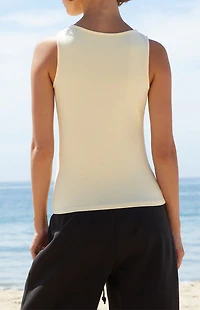 John Galt Yellow Halle Tank Top