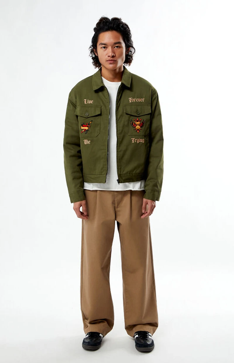 Pacsun Live Forever Cropped Jacket