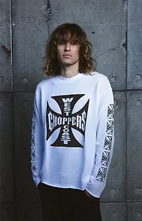 West Coast Choppers Core Logo Waffle Knit Long Sleeve Shirt